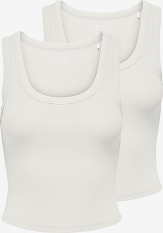Haut 'ONLEASY' ONLY en blanc : devant