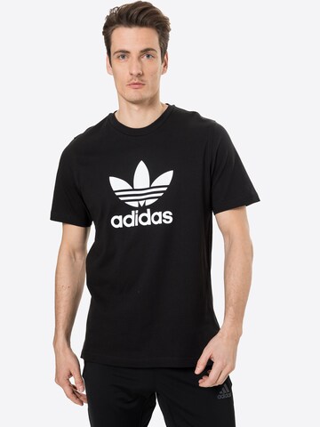 ADIDAS ORIGINALS Shirt in Black: front