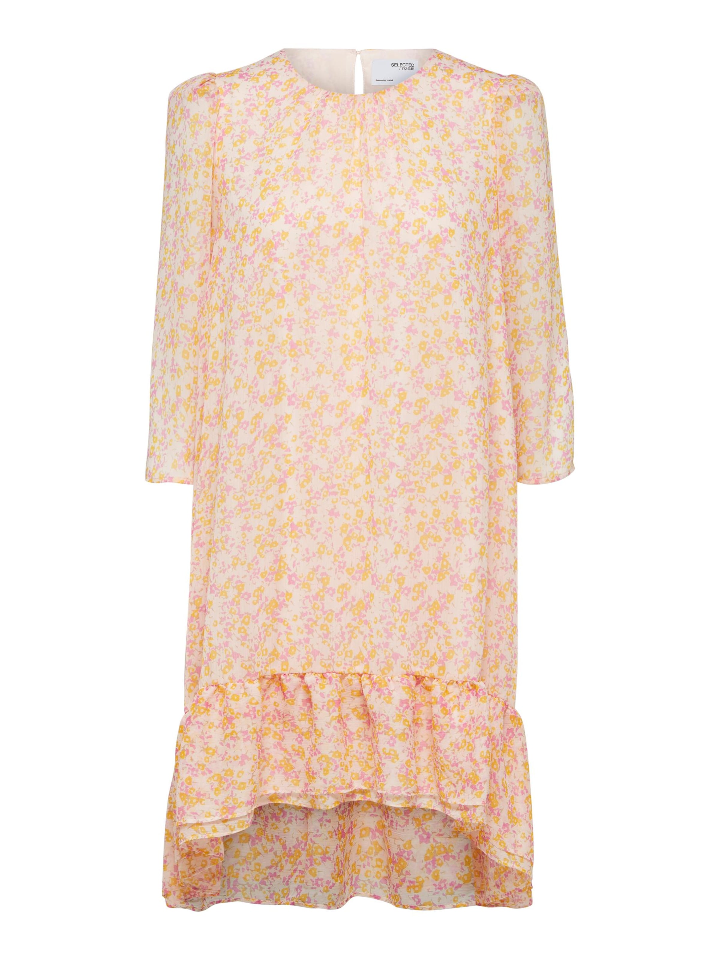 Selected Femme Curve Kjole 'Any-Gracy' i hvid: forside