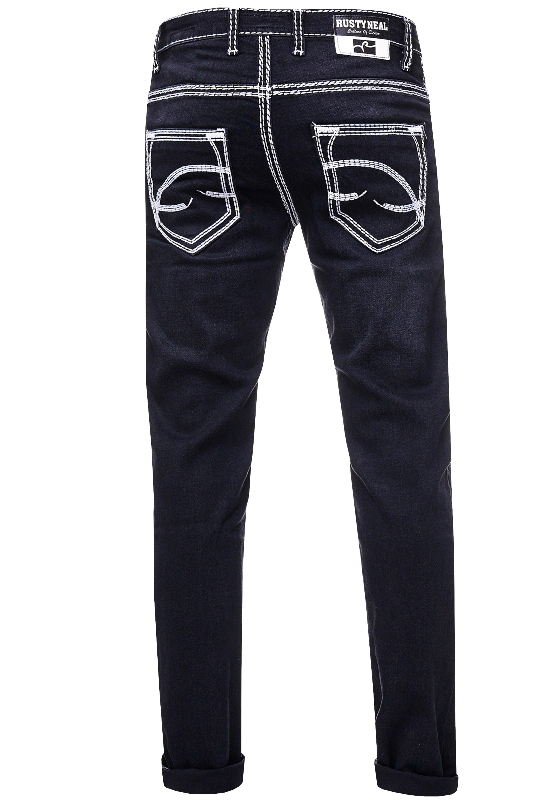 Rusty Neal Regular Jeans 'LEVIN 7' in Zwart