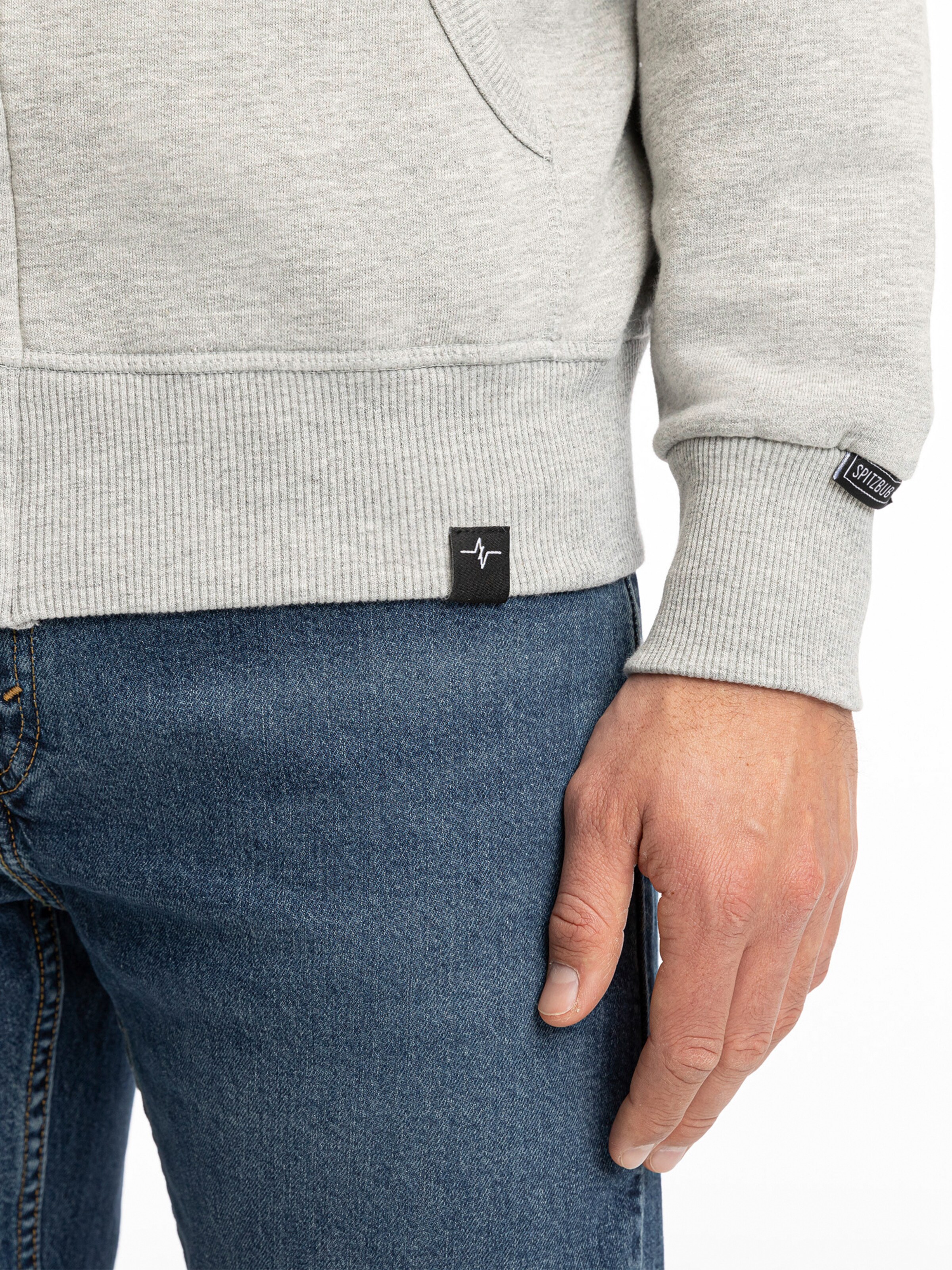 SPITZBUB Sweatjacke ' Valentin ' in Grau