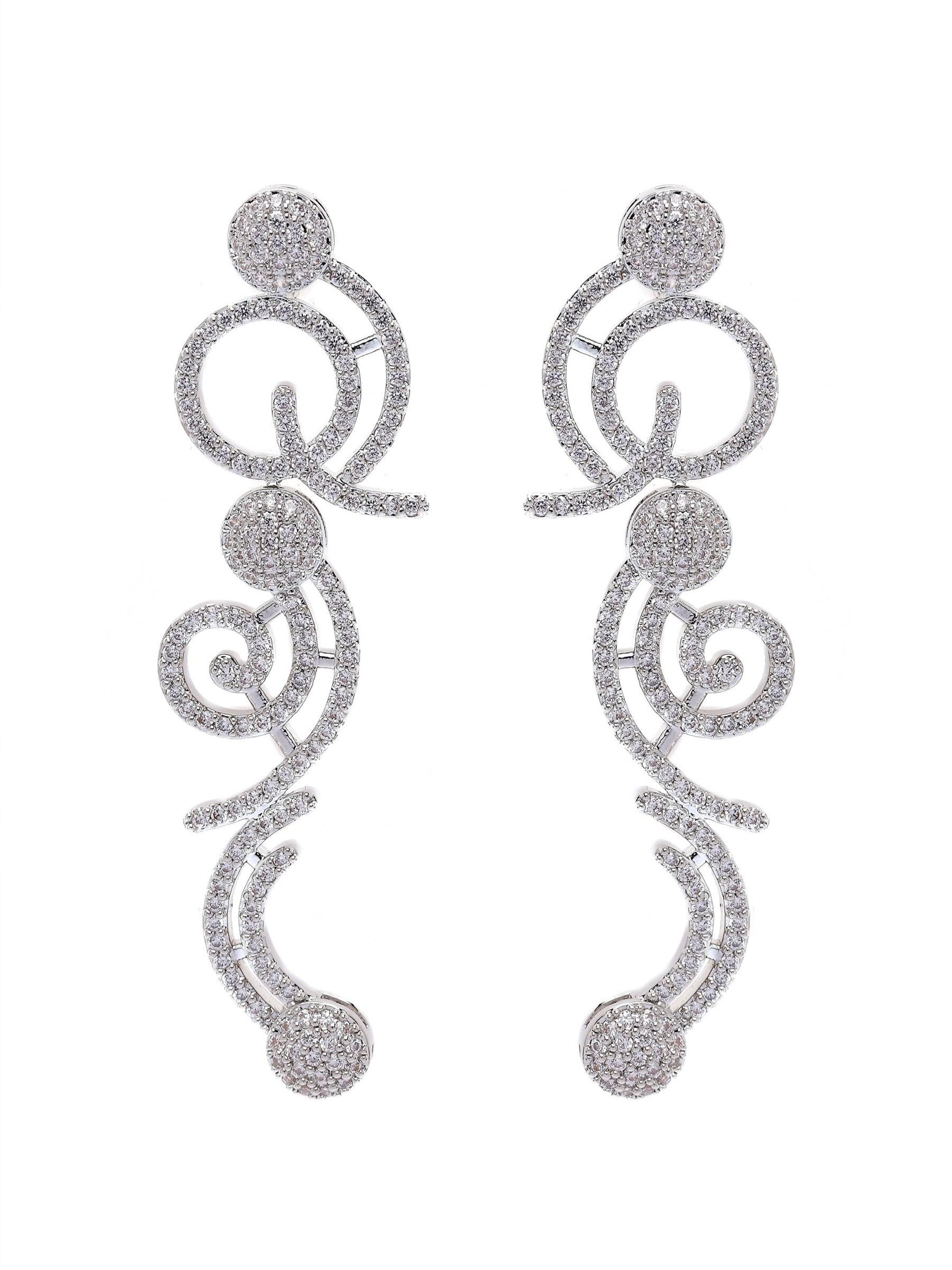 AVANT-GARDE PARIS Ohrringe 'Giselaina'‌‌‌‌‌‌‌‌‌‌ in Silber: Vorderseite