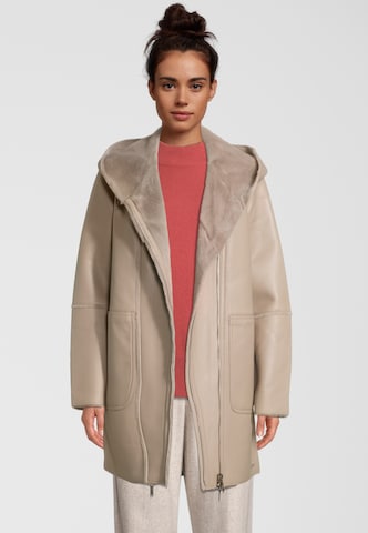 RINO & PELLE Between-Seasons Coat 'BOZO' in Grey: front