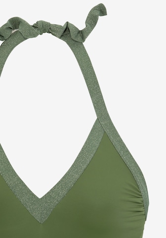 JETTE Triangle Swimsuit in Green