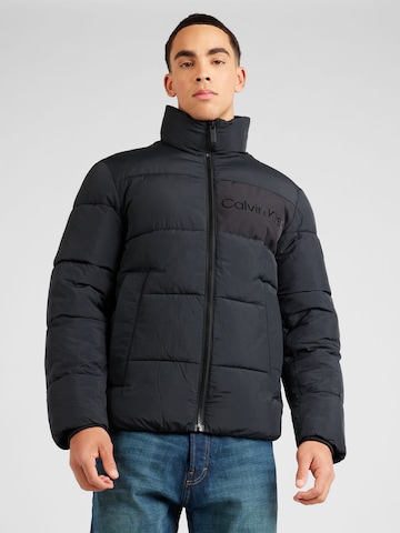 Veste d’hiver Calvin Klein en noir : devant