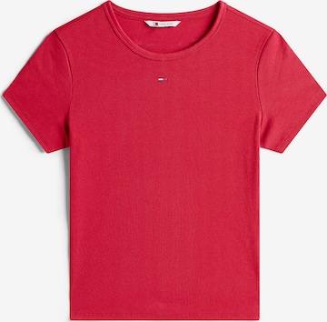 Tommy Jeans Shirt 'Essential' in Rood: voorkant