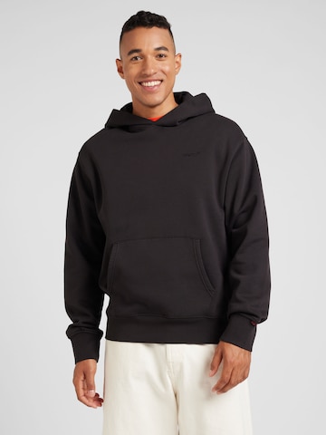 LEVI'S ®Sweater majica 'Authentic' - crna boja: prednji dio
