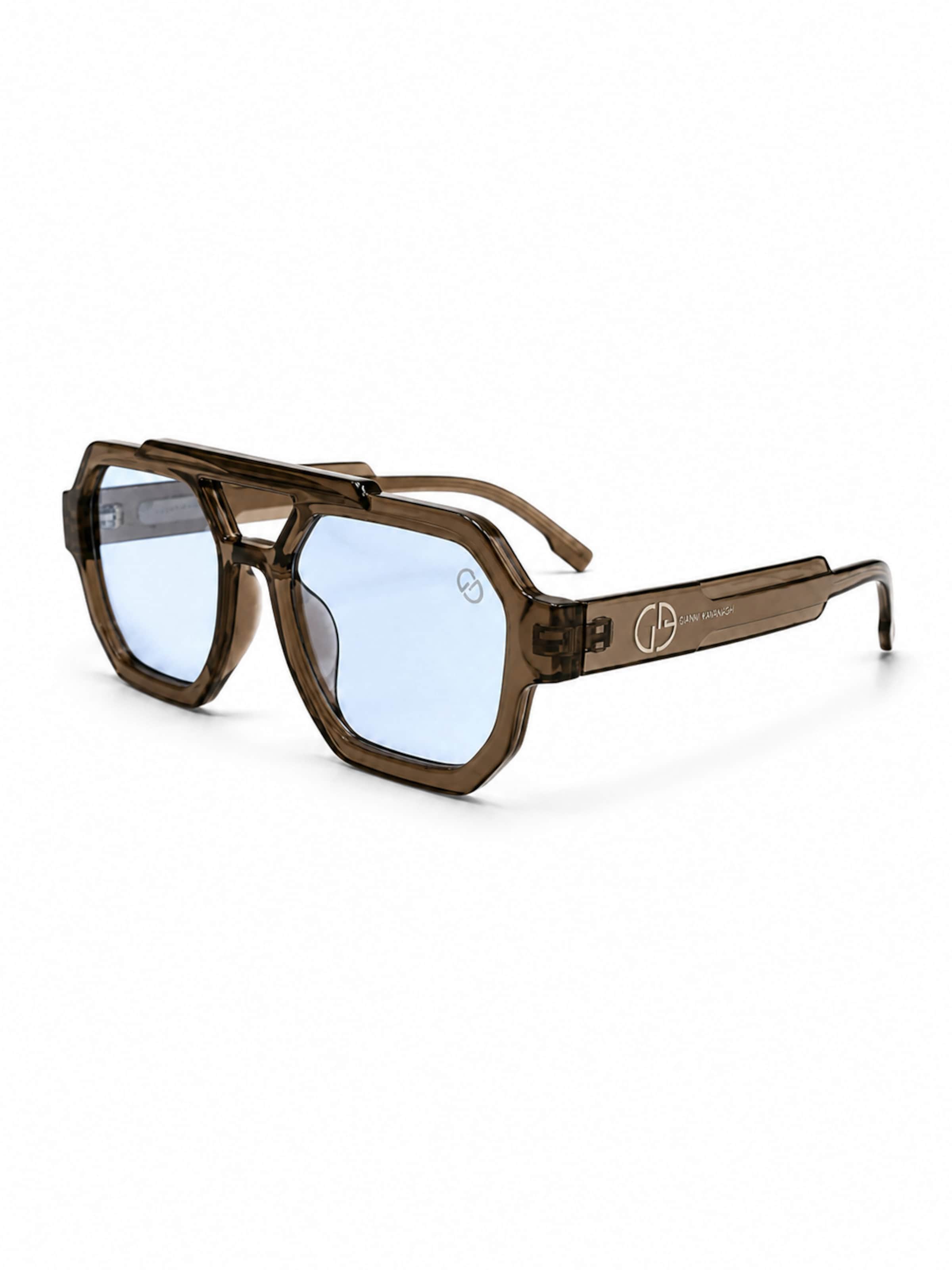 Gianni Kavanagh Lunettes de soleil 'Octo' en One Size en camel, Vue avec produit