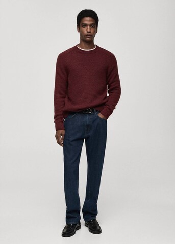 MANGO MAN Pullover 'Moses' in Rot