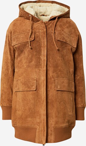FREAKY NATIONPrijelazna jakna 'Viona' - smeđa boja: prednji dio