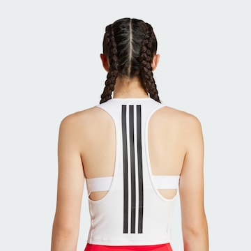 ADIDAS PERFORMANCE Спортен топ 'Power' в бяло