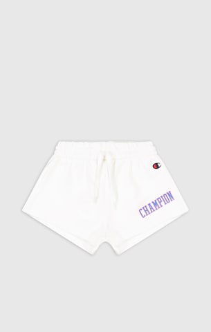 Champion Authentic Athletic Apparel Regular Trousers in White: front