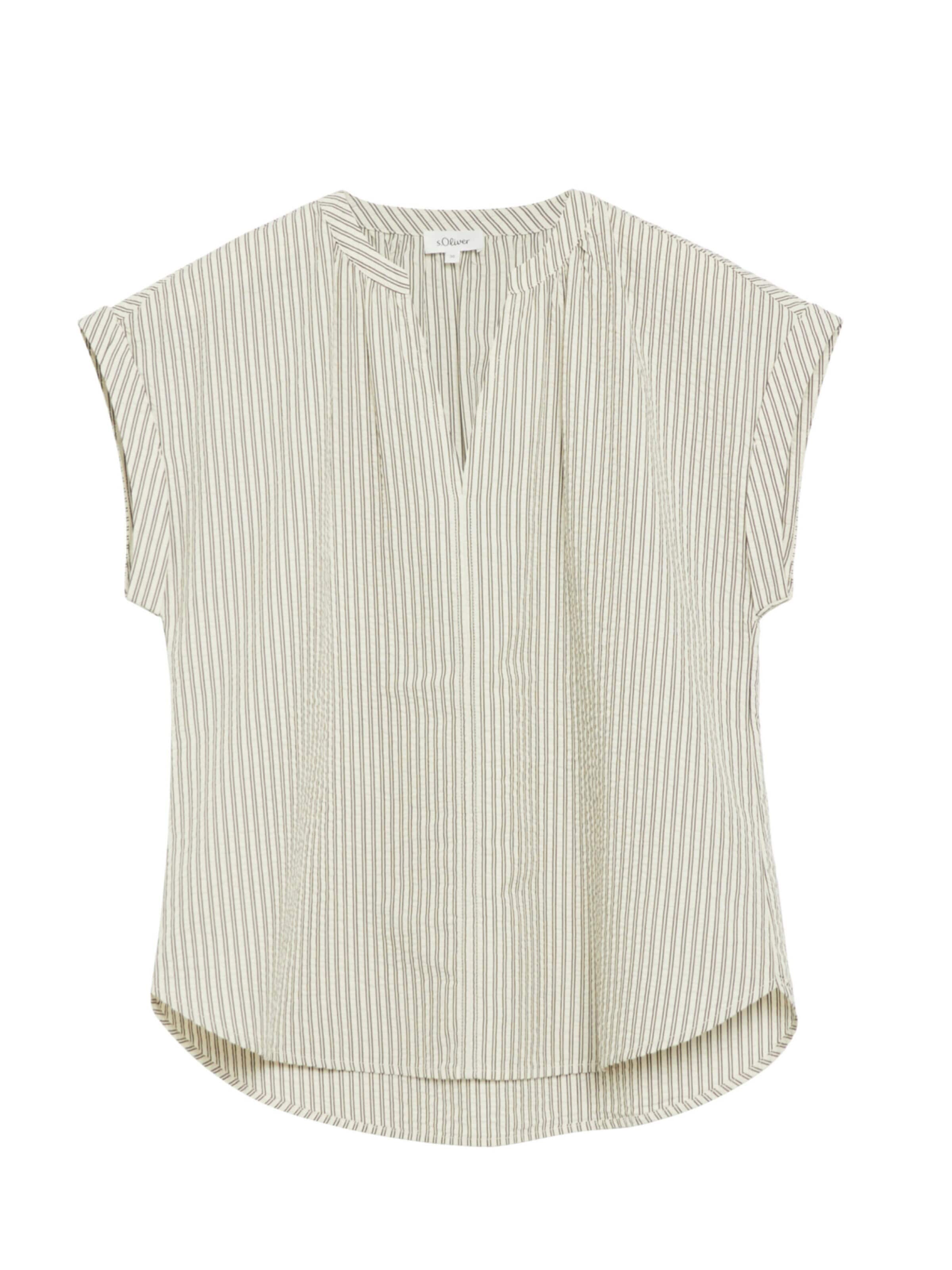 Chemisier 's.Oliver - Dames blouse' s.Oliver en beige : devant