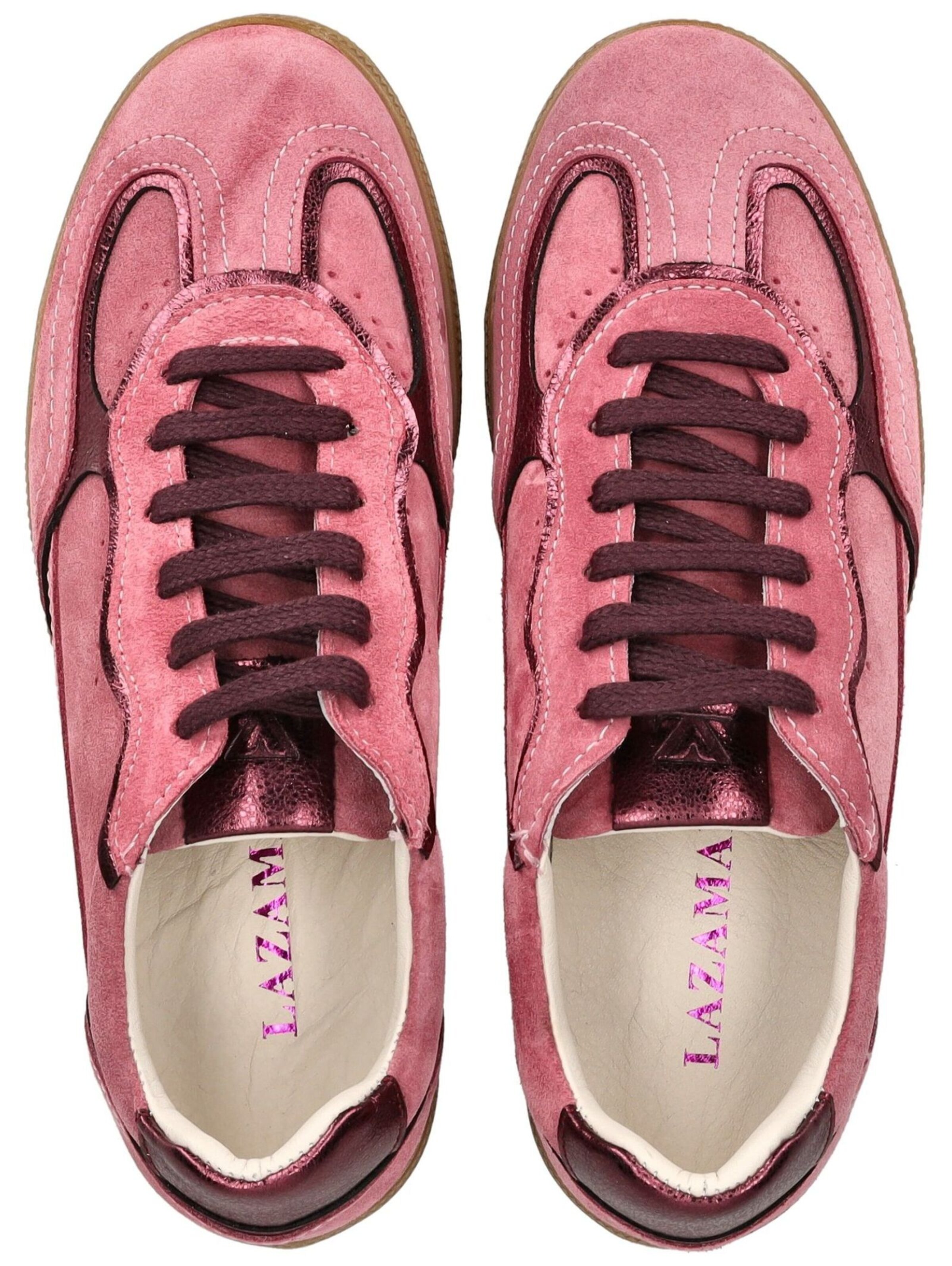 Baskets basses LAZAMANI en rose