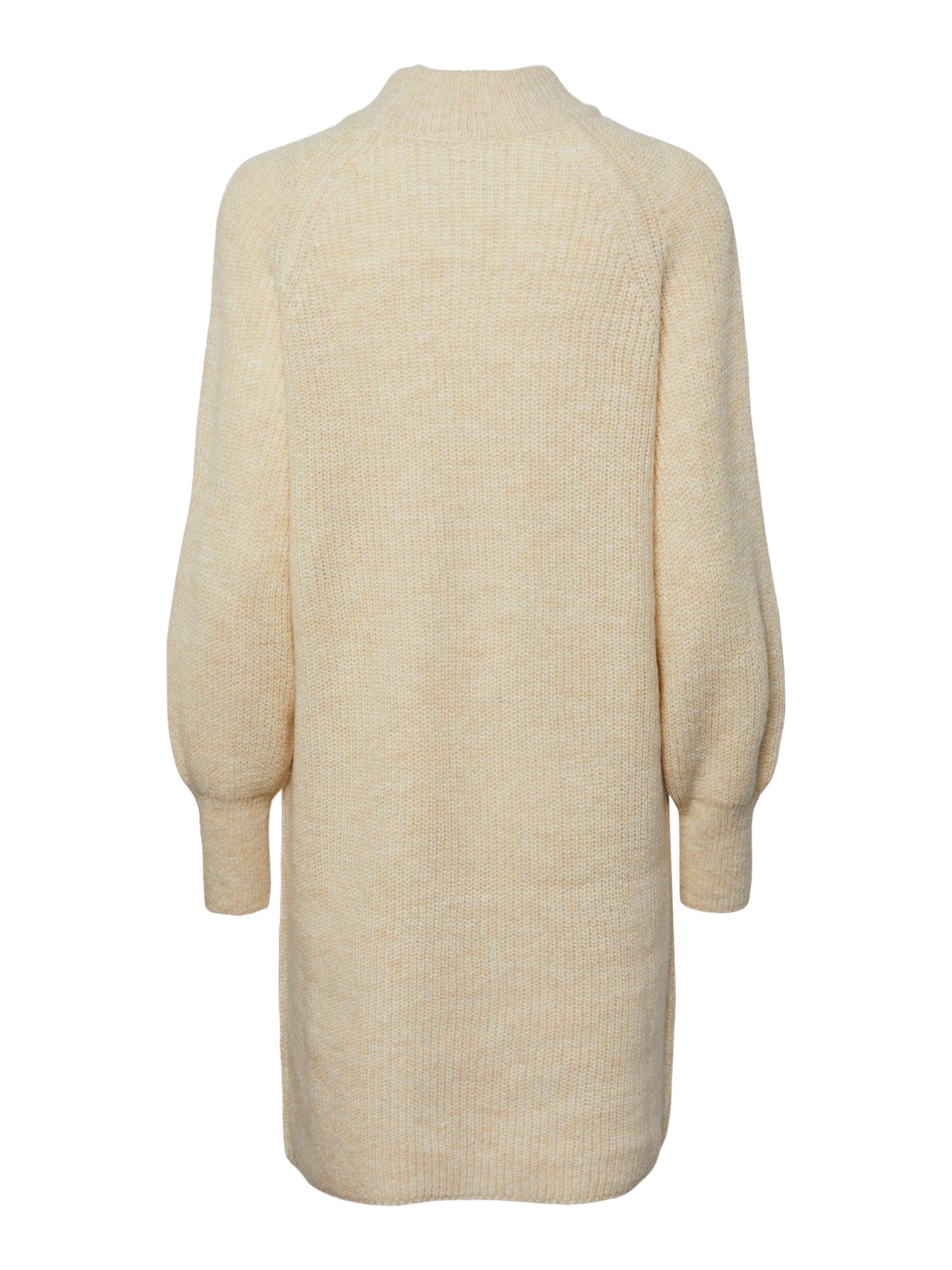 Robes en maille 'Natalee' PIECES en beige