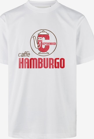 Cleptomanicx Shirt 'Hamburgo' in Wit: voorkant