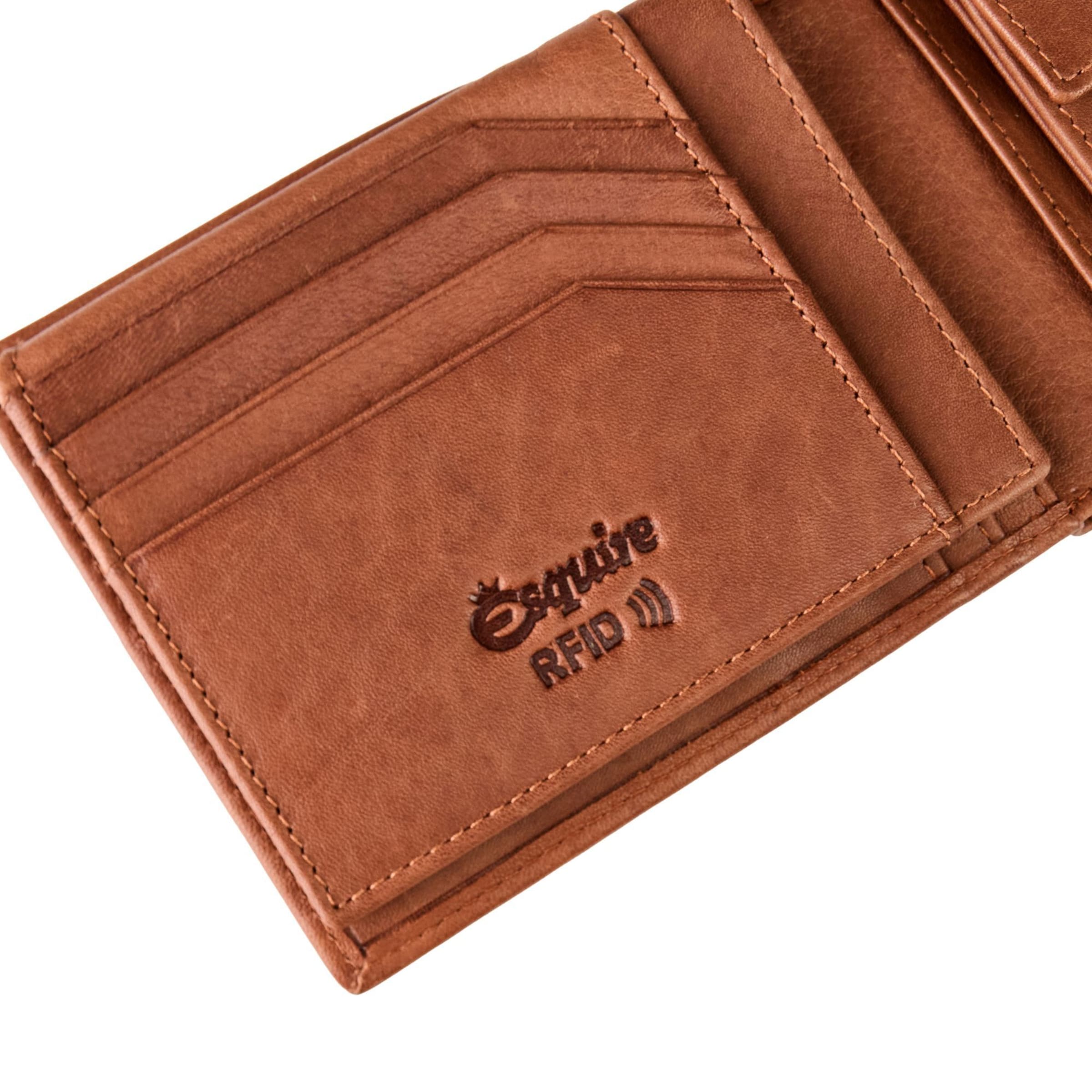 Esquire Portemonnee 'Chicago' in Bruin