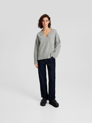 Bershka Sweater in Grey