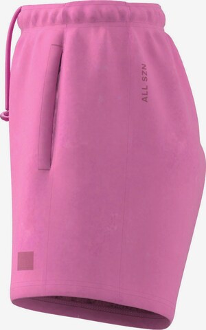 ADIDAS SPORTSWEAR Loose fit Workout Pants in Pink
