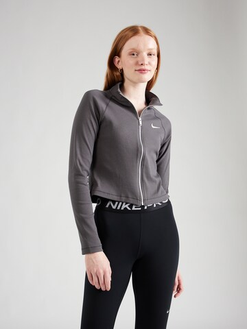 Nike Sportswear - Sudadera con cremallera en gris: frente