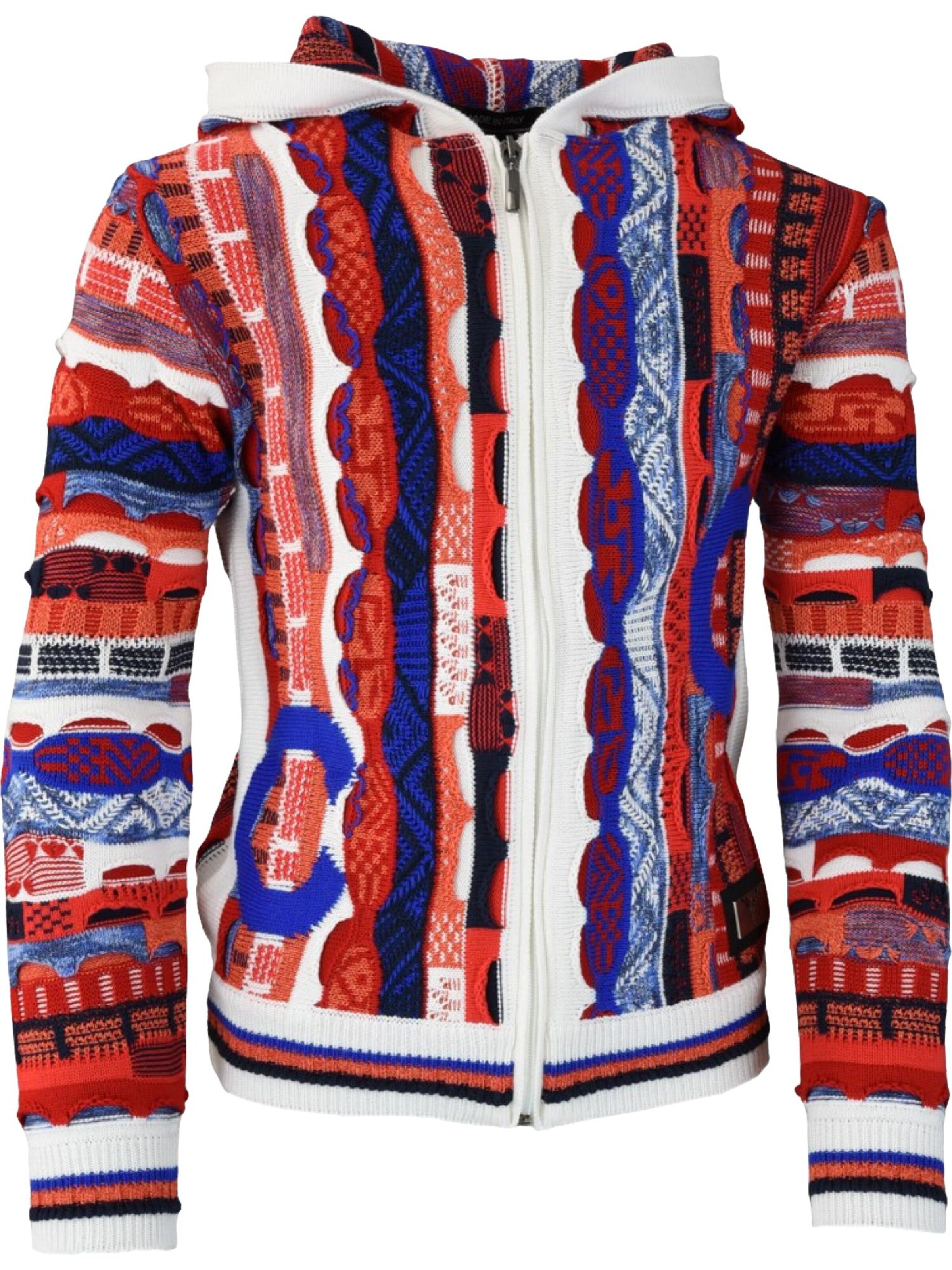 Cardigan 'Castaldo' Carlo Colucci en mélange de couleurs : devant