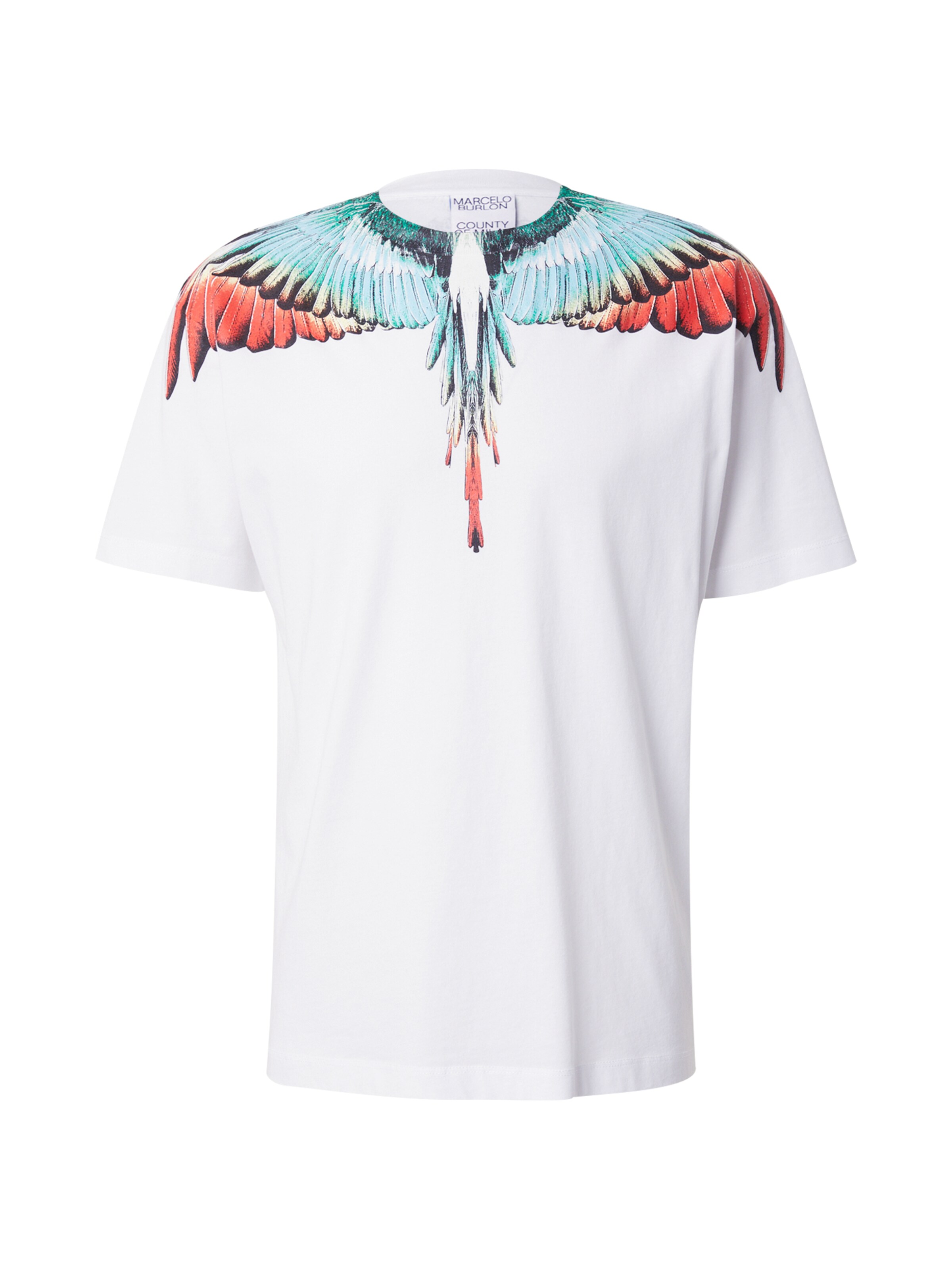 Marcelo Burlon Shirt 'ICON WINGS' in White: front