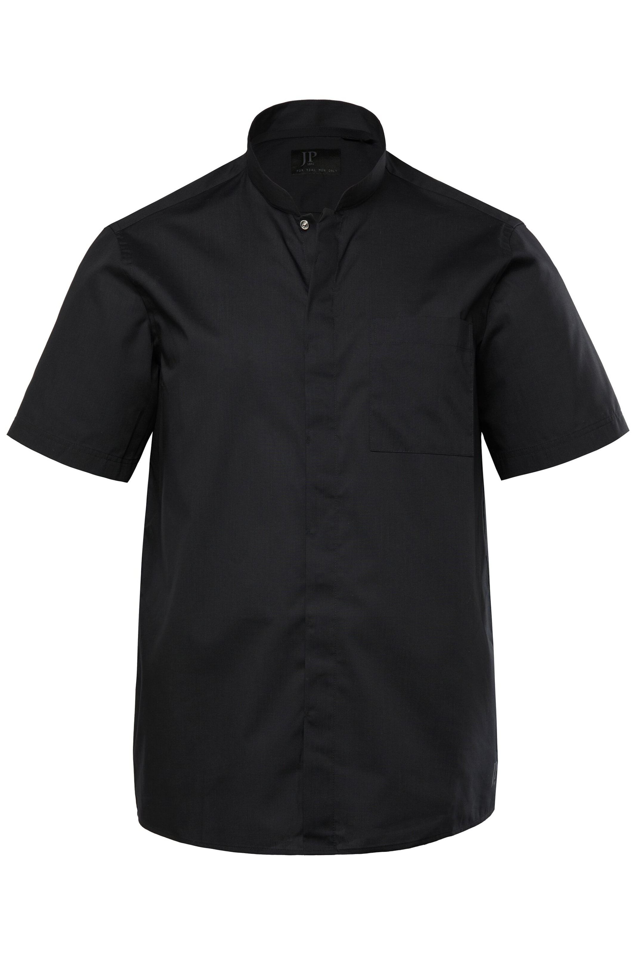 JP1880 Comfort fit Button Up Shirt in Black: front