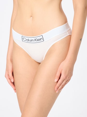 Calvin Klein Underwear String 'Reimagine Heritage' i hvit: forside