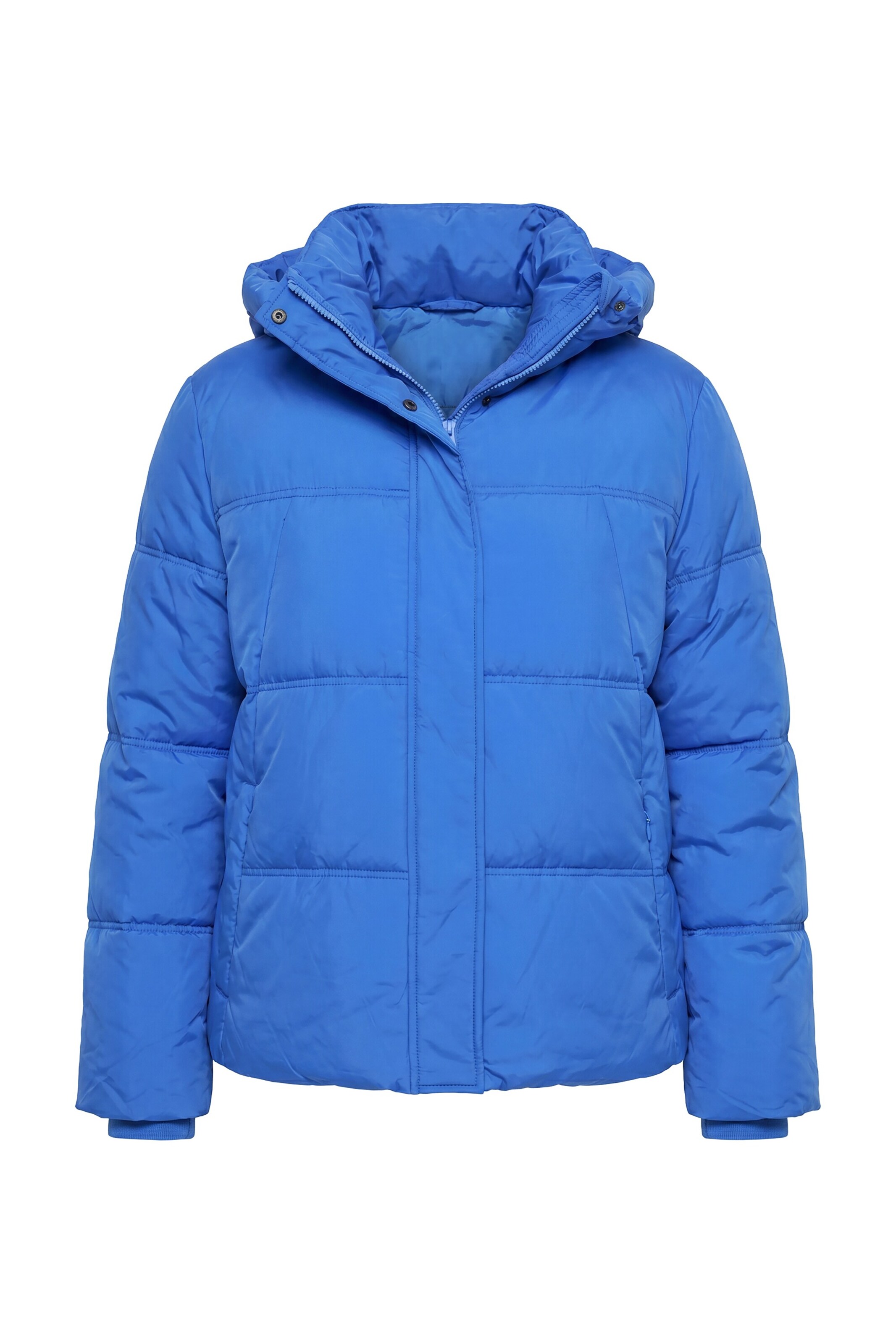 Ulla Popken Winterjas in Blauw: voorkant
