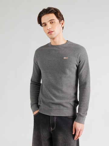 Sweat-shirt 'DAMINS C' NAPAPIJRI en gris : devant