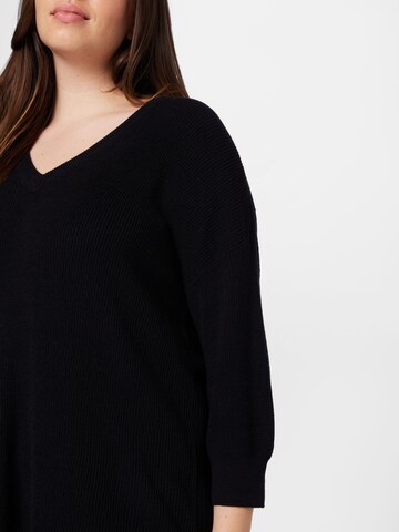Vero Moda Curve Sweter 'TUGALEX' w kolorze czarny