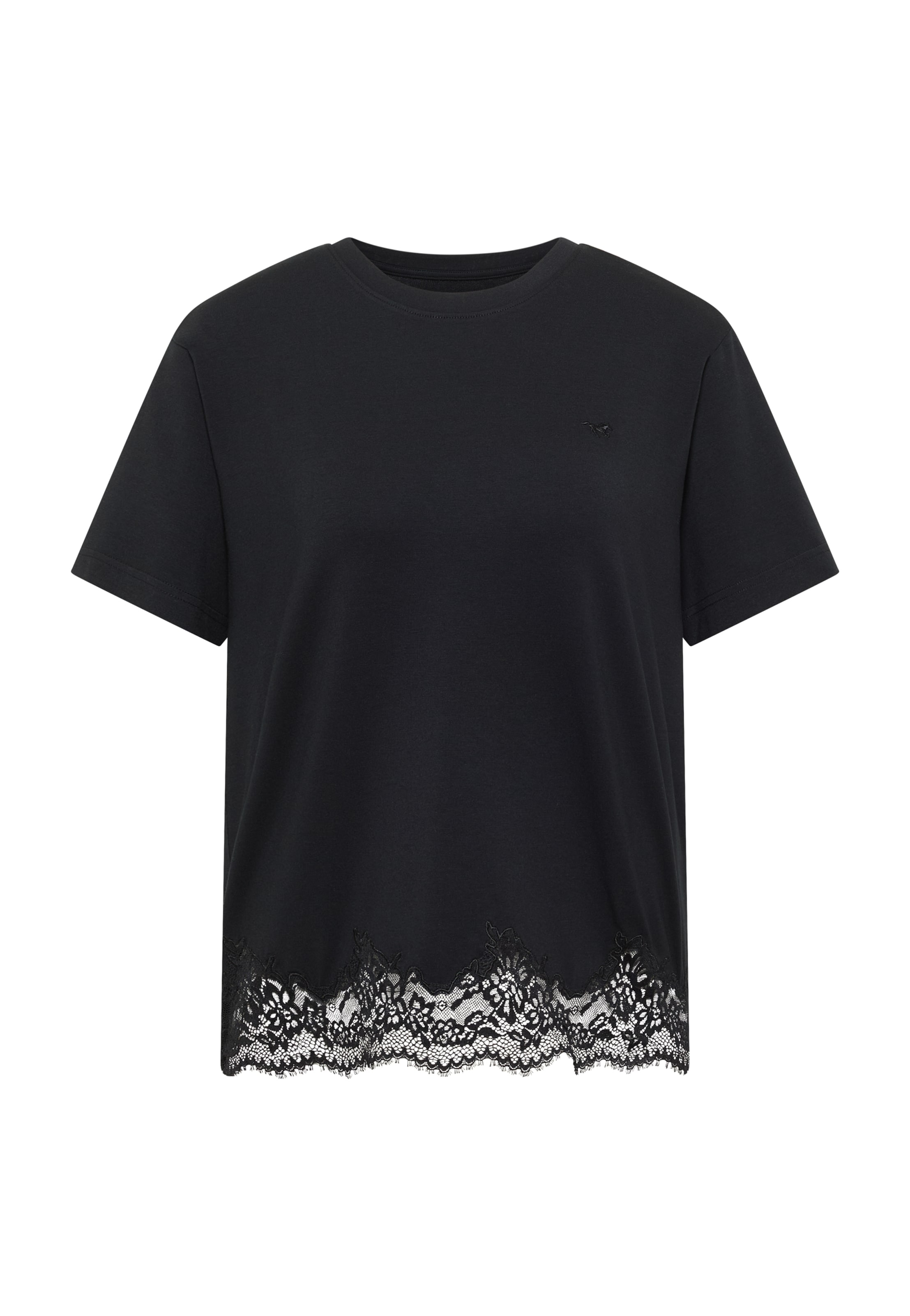 MUSTANG Shirt 'Floris' in Schwarz: Vorderseite