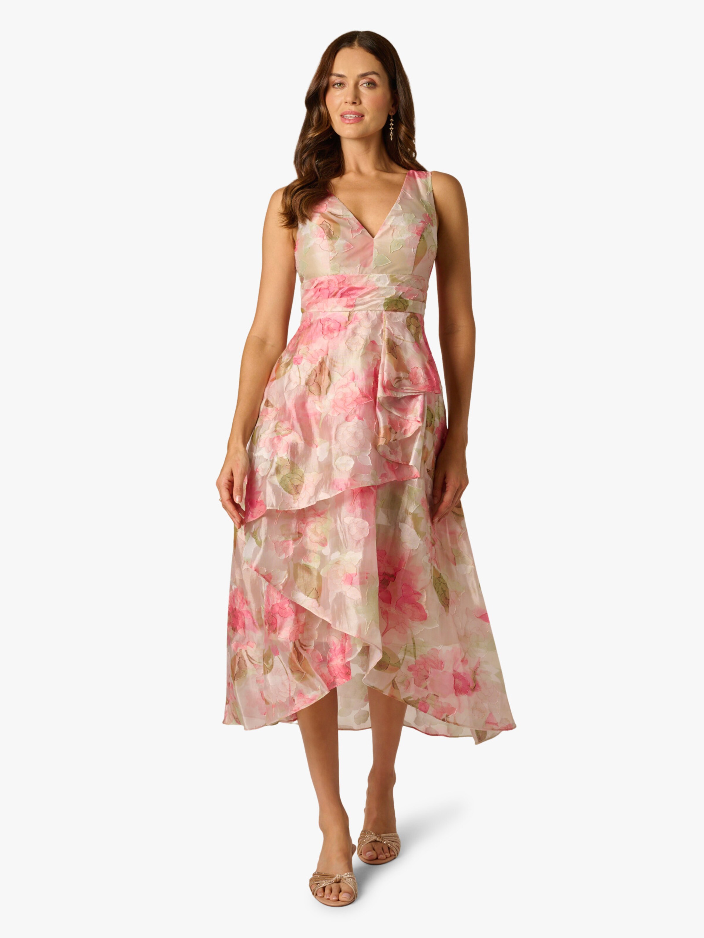 Adrianna Papell Jurk 'Cascade Organza ' in Gemengde kleuren