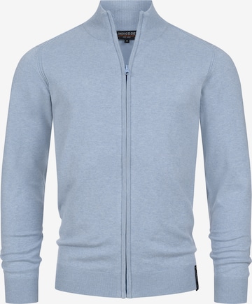 Vestes en maille INDICODE JEANS en bleu : devant