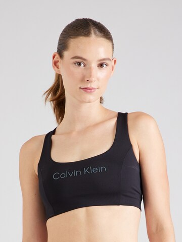 Calvin Klein Sport Bustier Biustonosz sportowy w kolorze czarny: przód