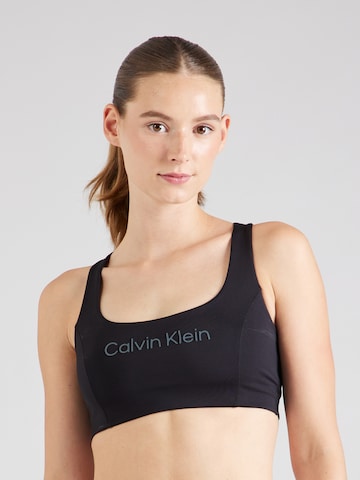 Bustier Soutien-gorge de sport Calvin Klein Sport en noir : devant