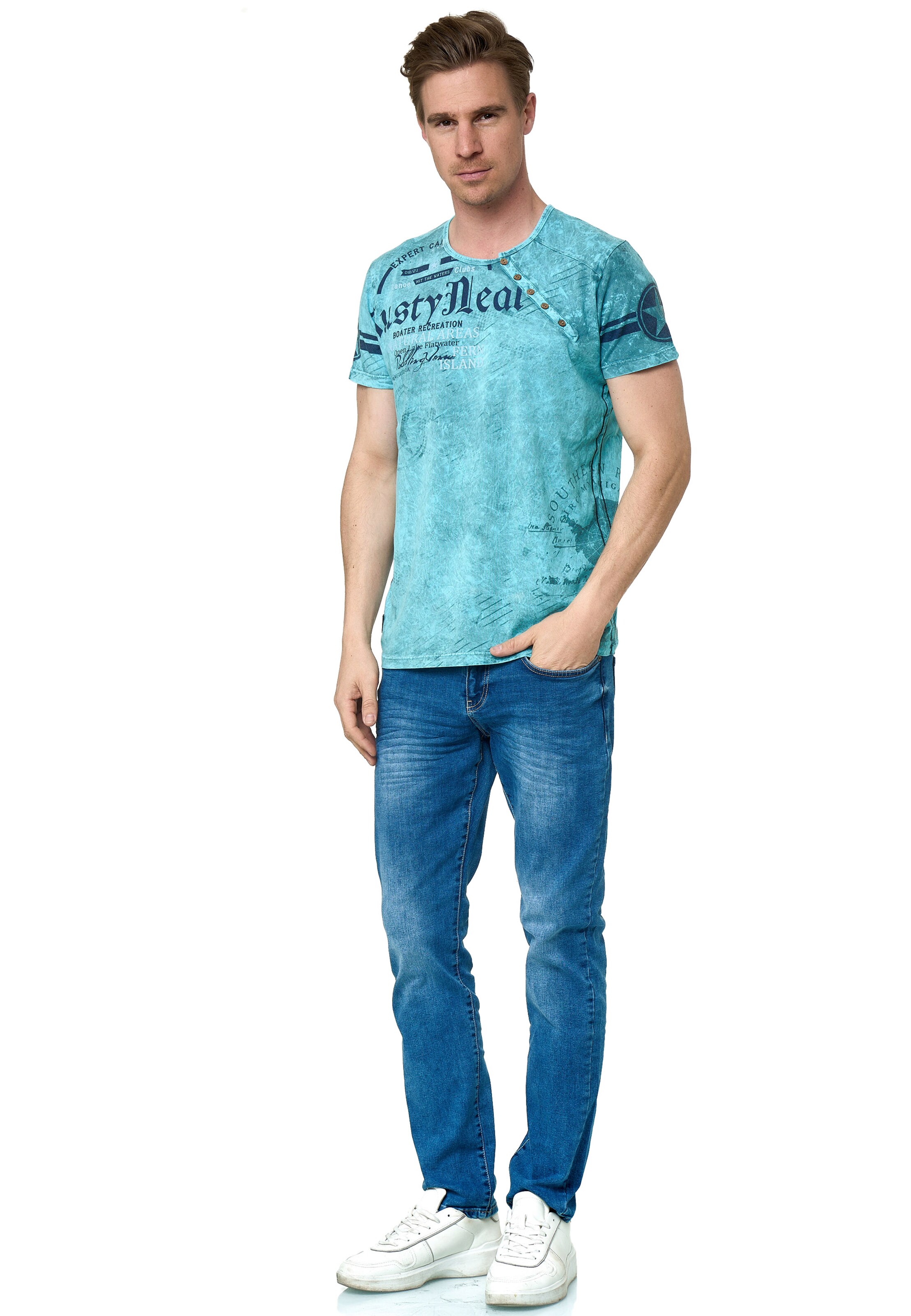 Rusty Neal T-Shirt in Blau