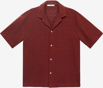 MANGO MAN Button Up Shirt 'Ditella' in Red: front