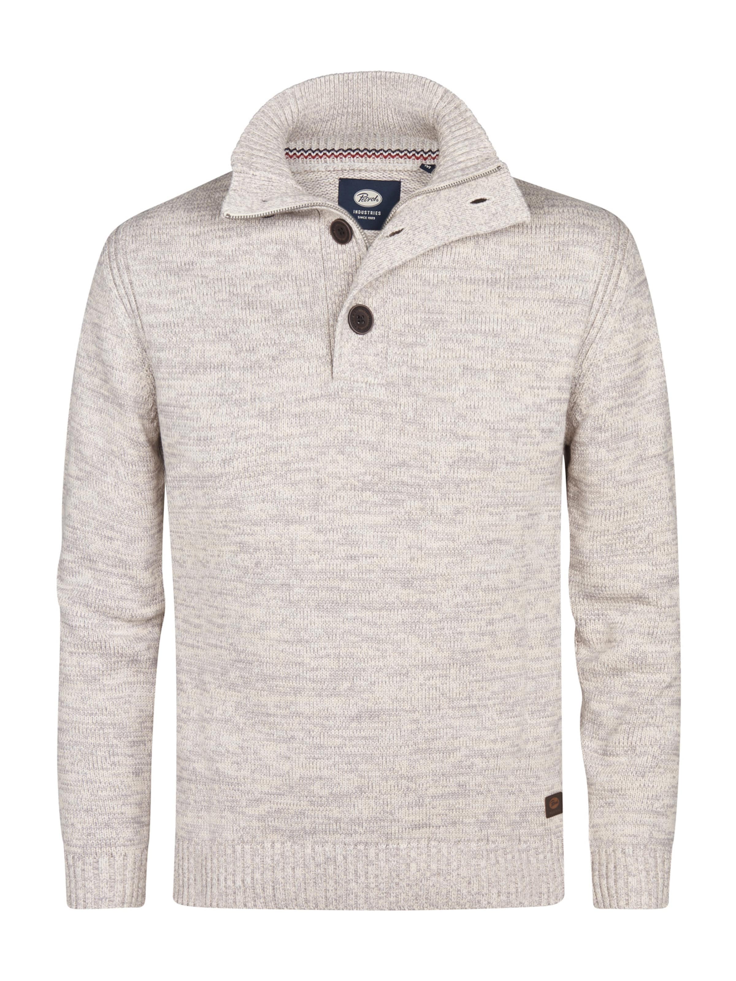 Petrol Industries Sweter w kolorze beżowy: przód