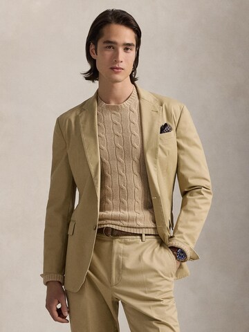 Coupe regular Veste de costume Polo Ralph Lauren en beige : devant