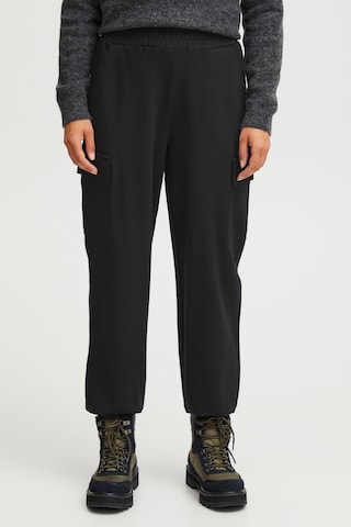 Fransa Slim fit Cargo Pants 'Lano' in Black: front