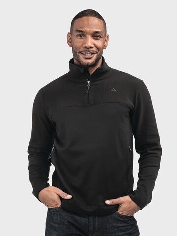 Schöffel Athletic fleece jacket in Black: front