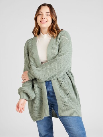 Cardigan 'Birte' Z-One en vert : devant