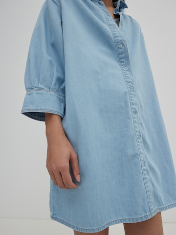 EDITED Shirt Dress 'Siena' in Blue