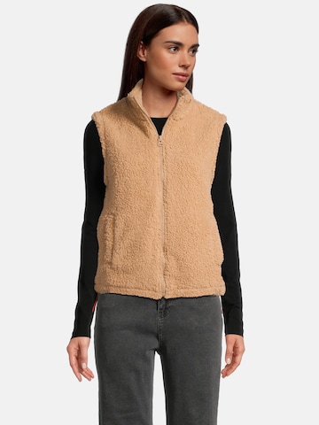 salzhaut Bodywarmer in Beige: voorkant
