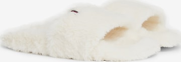 TOMMY HILFIGER Slippers 'Faux' in White