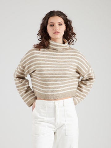 Pull-over 'ONLTALIO' ONLY en beige : devant