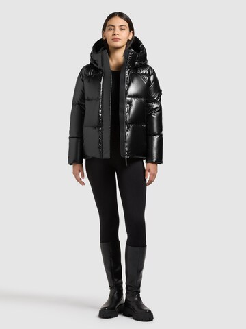 khujo Winterjas 'Devina3 Shiny' in Zwart