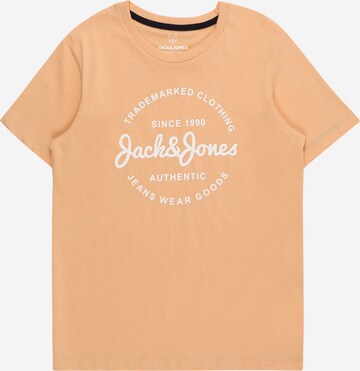 T-Shirt 'FOREST' Jack & Jones Junior en orange : devant