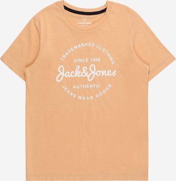 Jack & Jones Junior T-shirt 'FOREST' i orange: framsida